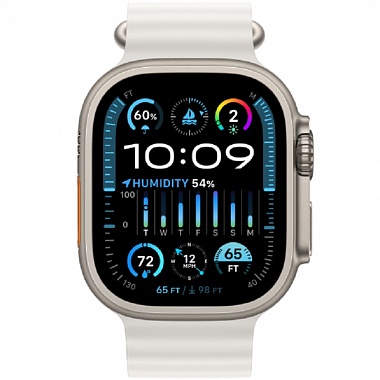 картинка Apple Watch Ultra 2 GPS 49mm Titanium Case (Ремешок Ocean Белого цвета) от Дисконт "Революция цен"