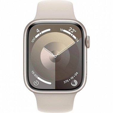картинка Умные часы Apple Watch Series 9 41mm Aluminium with Sport Band (Сияющая звезда/Ремешок Сияющая звезда) от Дисконт "Революция цен"