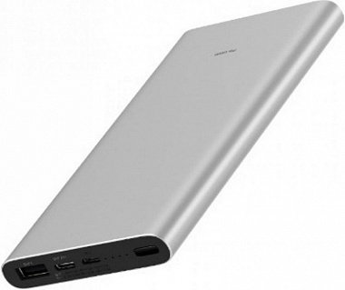 картинка Портативный аккумулятор Xiaomi Mi Power Bank 3 10000mAh (Серебристый) от Дисконт "Революция цен"