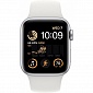 картинка Часы Apple Watch SE2 GPS 44mm Aluminum Case with Sport Band (Белые/Ремешок белый силикон) от Дисконт "Революция цен"