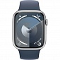картинка Умные часы Apple Watch Series 9 41mm Aluminium with Sport Band (Серебро/Ремешок Штормовой синий) от Дисконт "Революция цен"