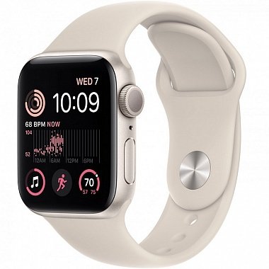 картинка Часы Apple Watch SE2 GPS 40mm Aluminum Case with Sport Band (Сияющая звезда/Ремешок сияющая звезда) от Дисконт "Революция цен"