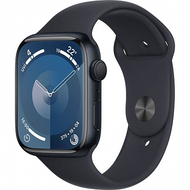 картинка Умные часы Apple Watch Series 9 41mm Aluminium with Sport Band (Темная ночь/Ремешок Темная ночь) от Дисконт "Революция цен"
